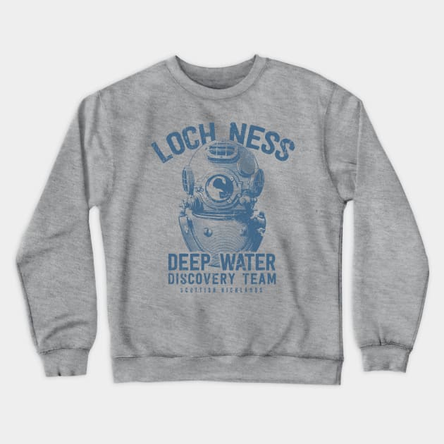 Loch Ness Deep Water Discovery Team Crewneck Sweatshirt by MindsparkCreative